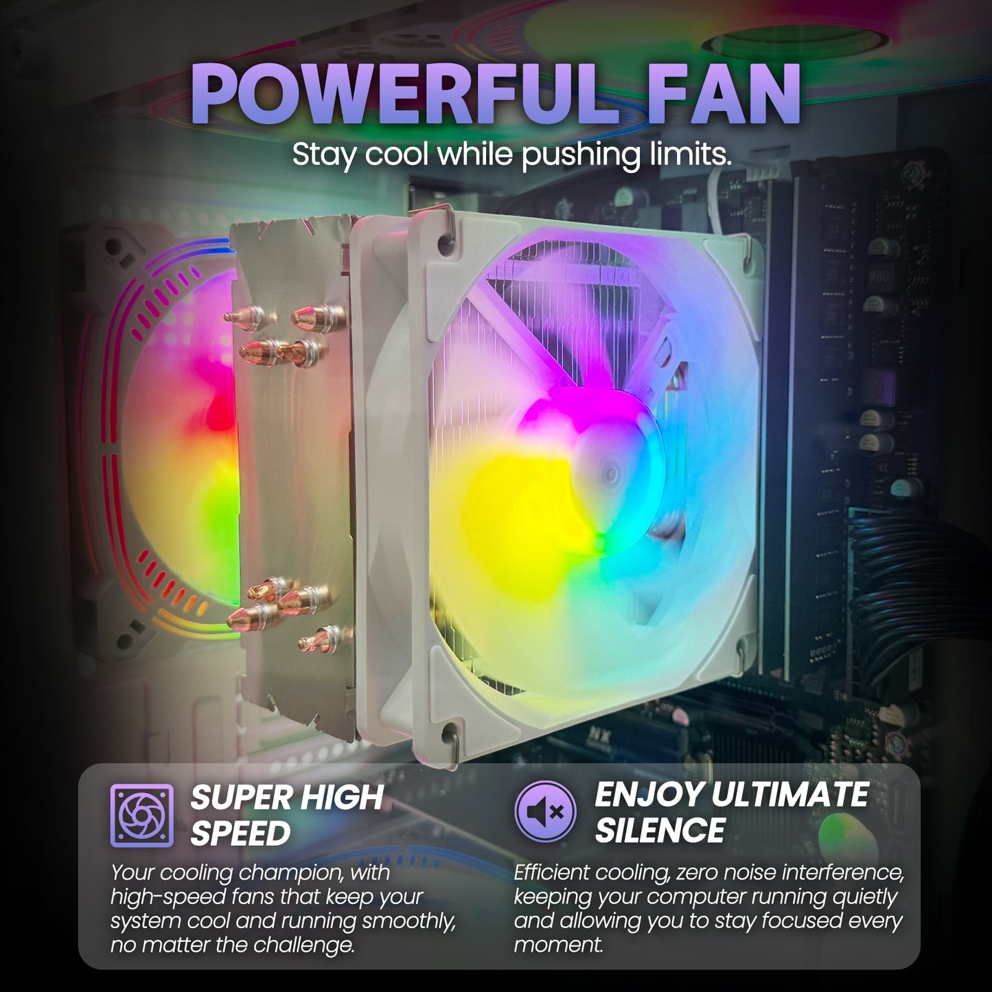 Suevery Gaming PC Desktop AMD Ryzen R7-5700G B450 Chipset 32GB RAM 1TB SSD Wi-Fi 6 Win 11-White