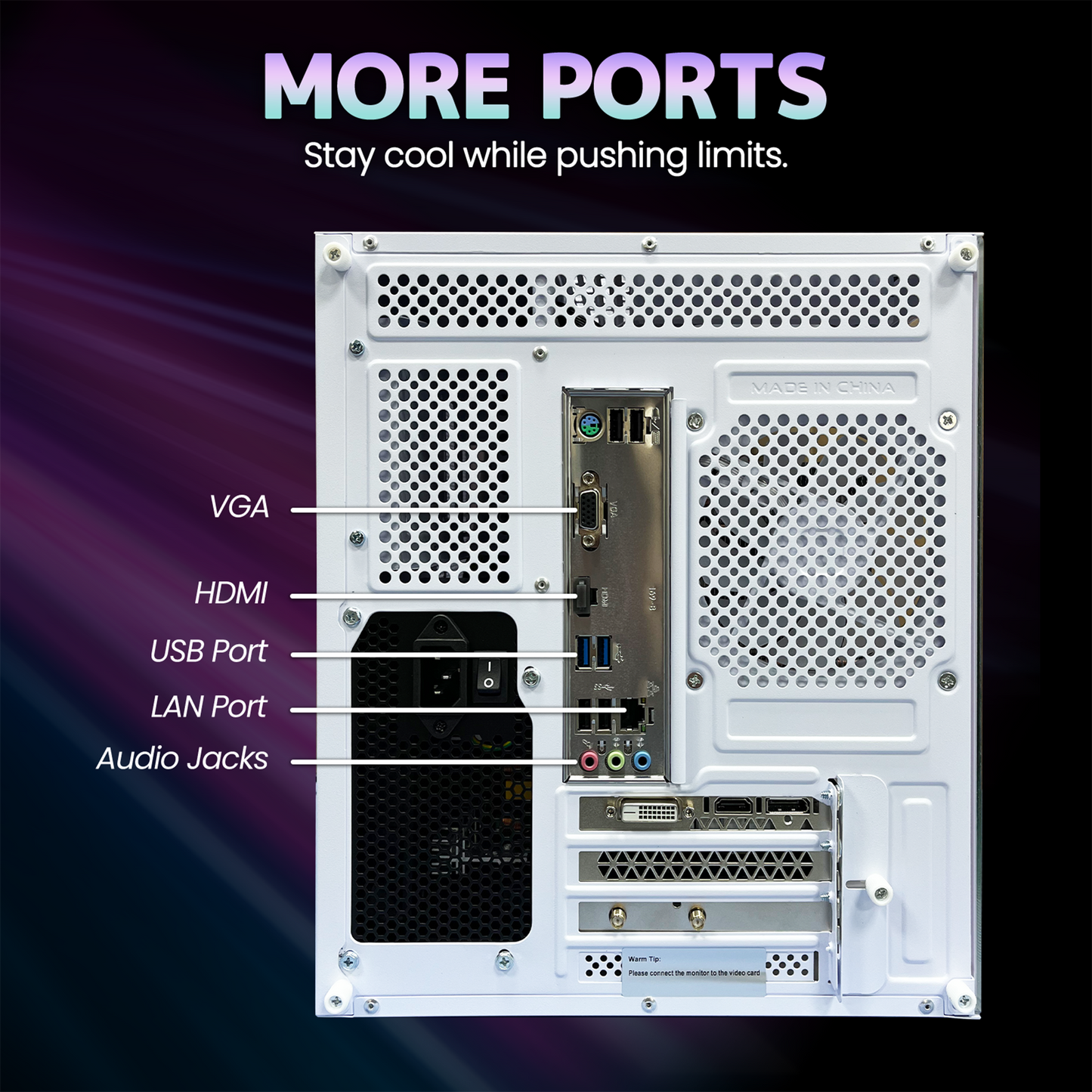 Suevery Gaming PC Desktop, Intel Core i5-12400F up to 4.4Ghz, NVIDIA RTX 3050 6GB, DDR4 16GB, 1TB NVMe 3.0 SSD, RGB Lighting, 650W, White