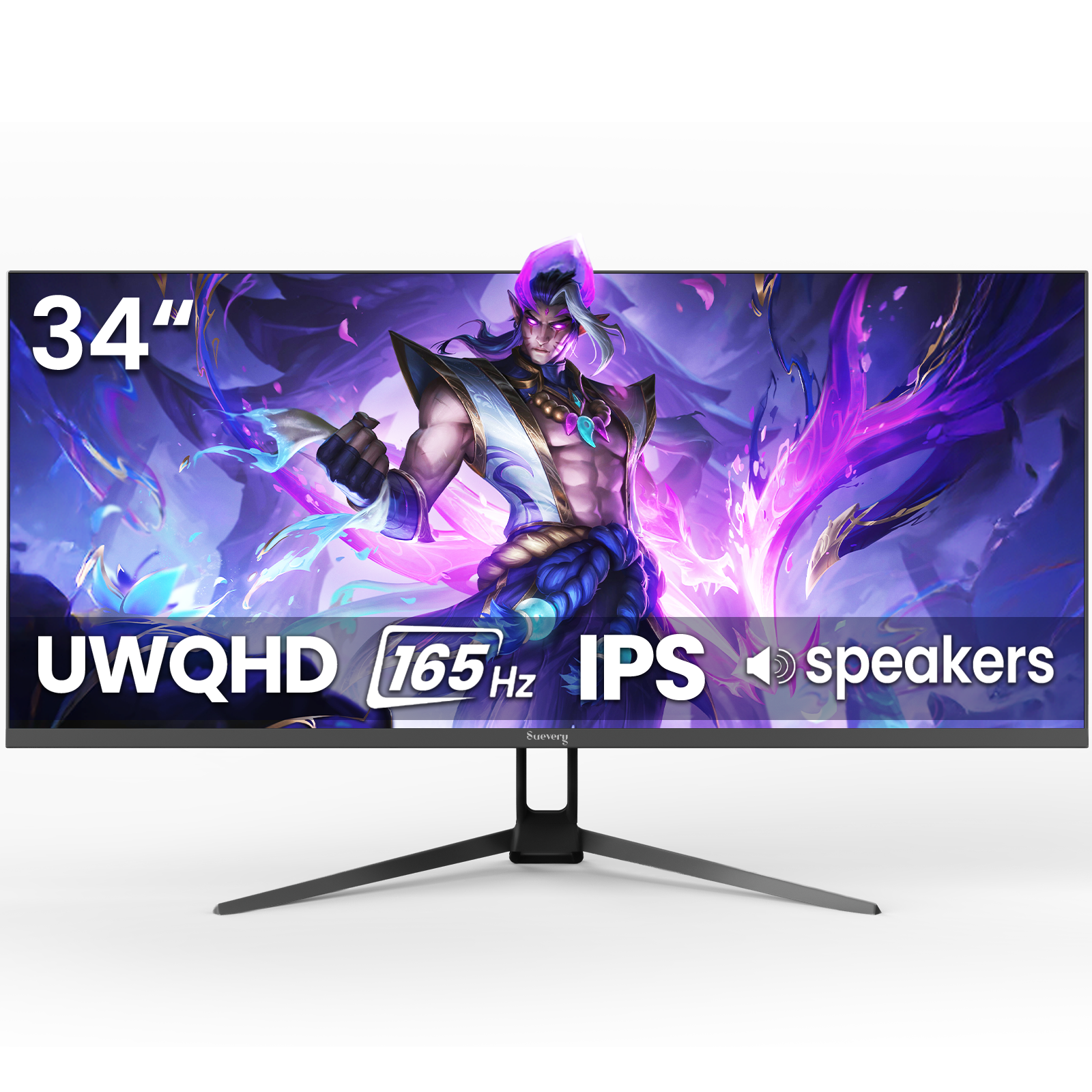 Suevery 34 Inch 165Hz UWQHD IPS Utrawide Gaming Monitor,3440x1440,21:9 Suevery 34 Inch 165Hz UWQHD IPS Utrawide Gaming Monitor,3440x1440,21:9