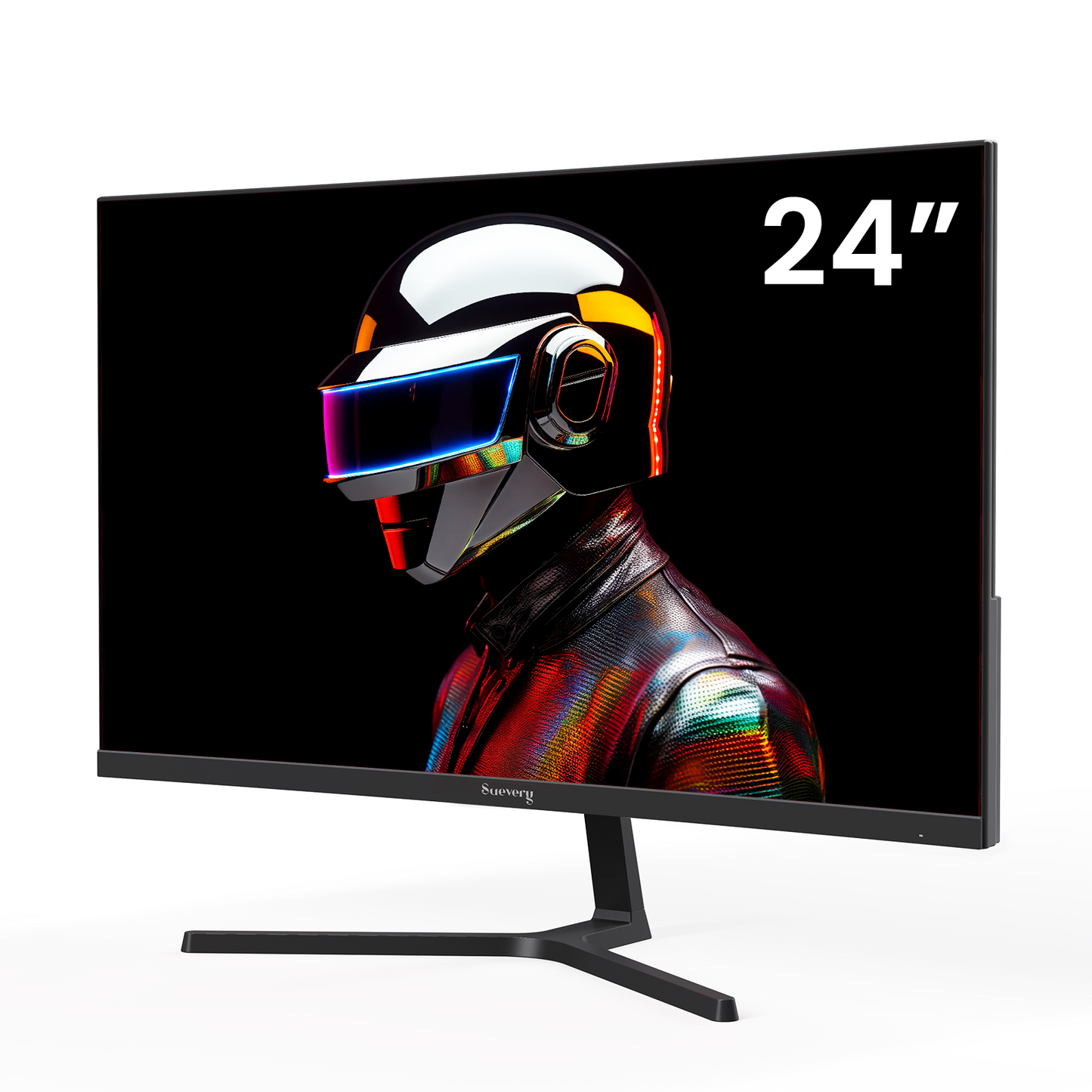 Suevery 24" 200Hz Gaming Monitor, IPS 1080p FHD Computer Monitor, Built-in Speakers, 120% sRGB, FreeSync, Blue Light Filter, Wall Mountable, HDMI/DP, Black