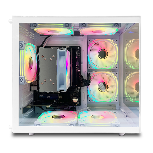 Suevery Gaming Mini PC, AMD Ryzen 5 5600GT, Vega 7 Graphics, 16GB DDR4, 512GB SSD, Windows 11 Home, Wi-Fi 6-White
