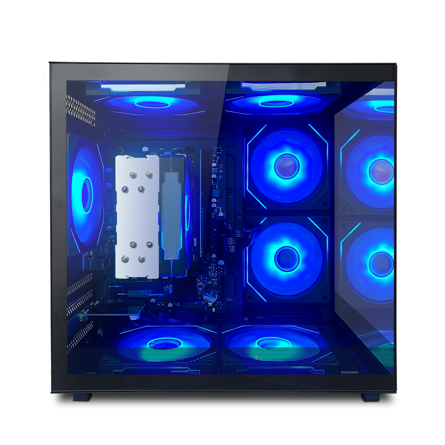 Suevery Gaming PC - AMD Ryzen 5 5600GT, 16GB DDR4 RAM, 512GB NVMe SSD, Wi-Fi 6, 650W, RGB Fans, Black