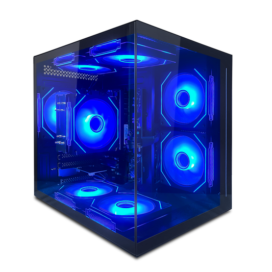Suevery Gaming PC - AMD Ryzen 5 5600GT, 16GB DDR4 RAM, 512GB NVMe SSD, Wi-Fi 6, 650W, RGB Fans, Black