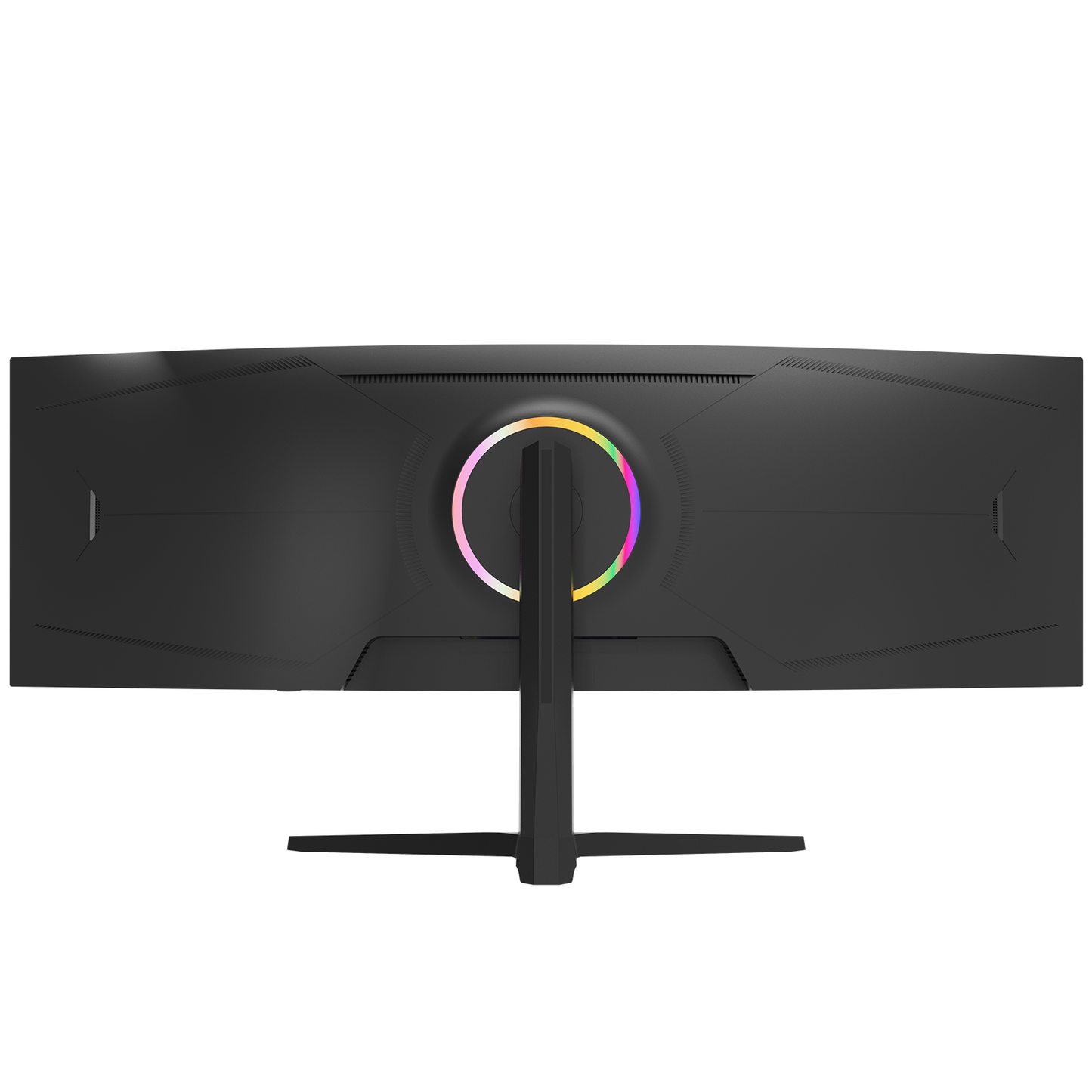 Suevery 49" Curved Ultra-Wide Gaming Monitor, DQHD 5120×1440, 165Hz, 1500R, Built-in Speakers, FreeSync, HDMI & DP, Wall Mount Install–Black