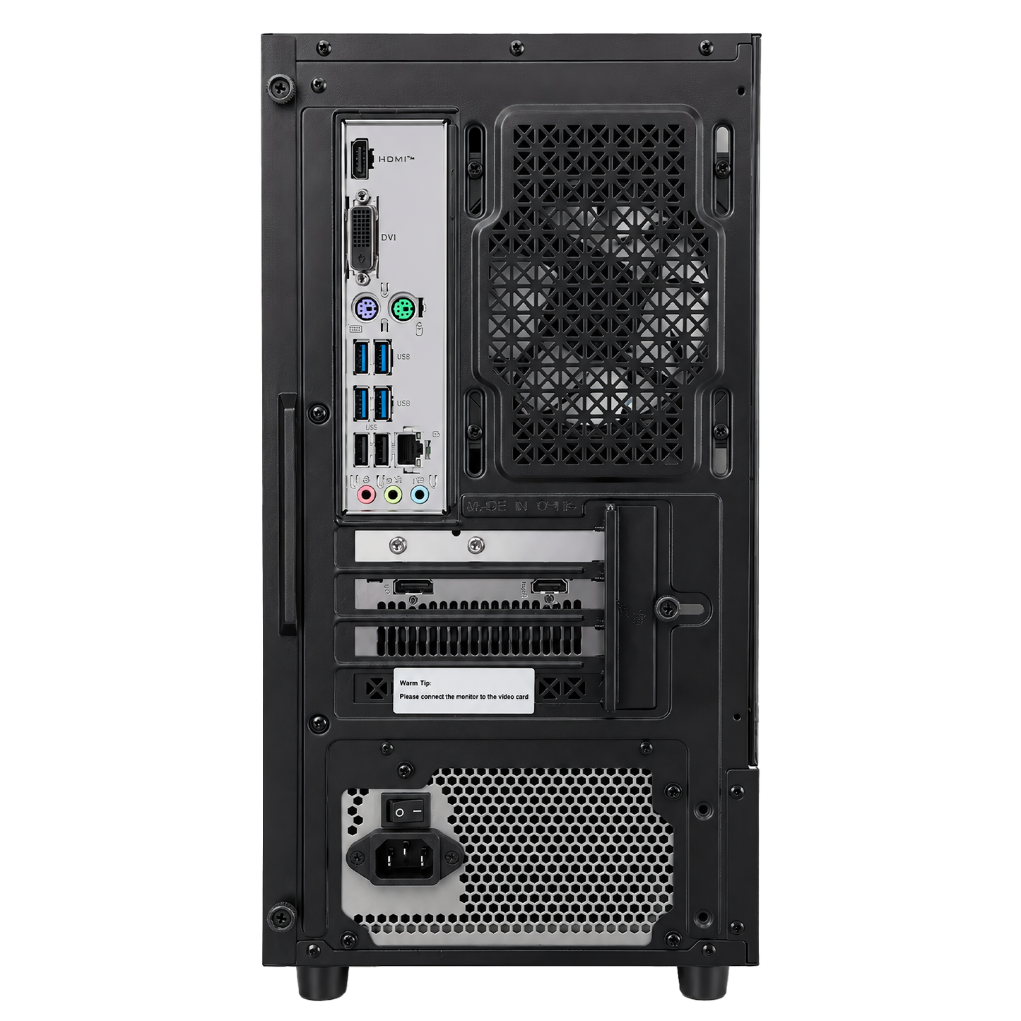 Suevery Gaming PC Desktop, AMD Ryzen 7, Radeon RX 6500XT 4G, DDR4 RAM 16GB , 512GB SSD, WiFi 6, RGB Lighting, Black
