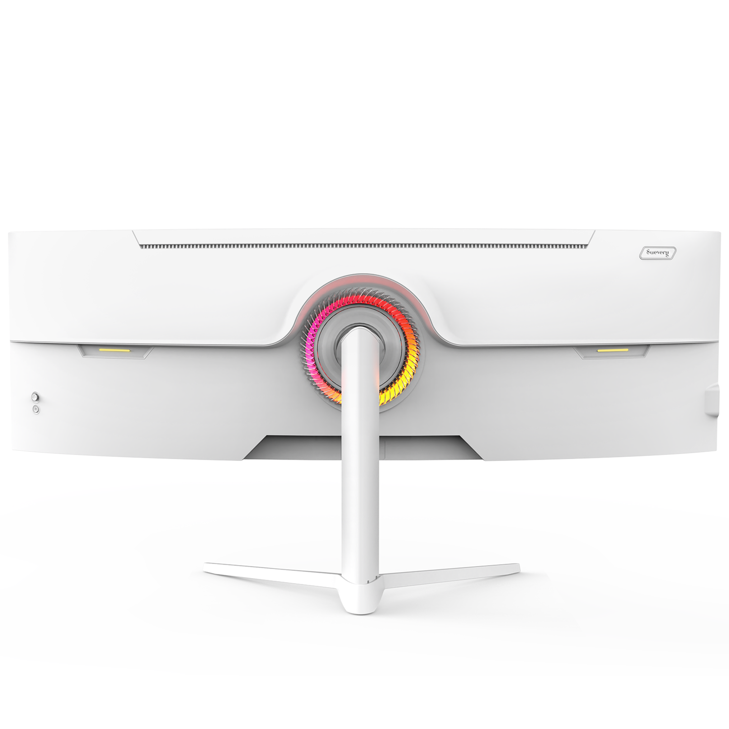 Suevery 49" 120Hz Ultra-Wide Curved Gaming Monitor, DQHD/5120x1440p, 1500R, FreeSync, 120% sRGB, Height Adjustable Stand, RGB Lighting, HDMI & DP, White