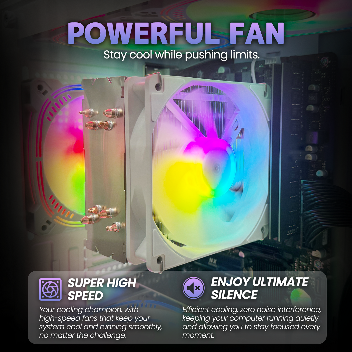 AMD Ryzen 5 5600 + Radeon RX 6500 Gaming PC with B450 Motherboard, 16GB DDR4 3200MHz, 1TB NVMe SSD, WiFi 6, 400W PSU, and RGB Lighting