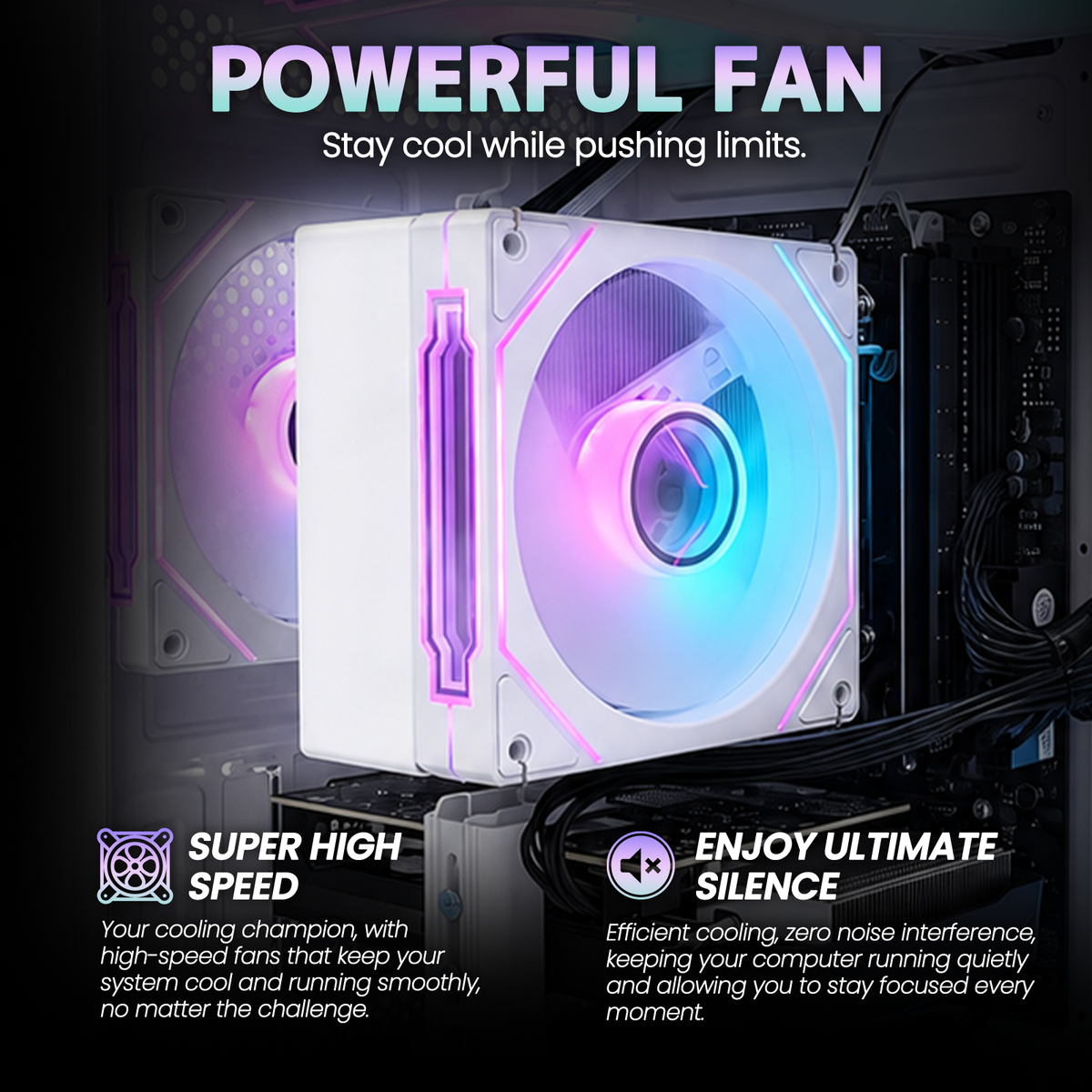 Suevery Gaming PC Desktop - AMD Ryzen 5 5500, Radeon RX 6500XT, DDR4 16GB , 512GB NVMe SSD, A520, WiFi 6, White