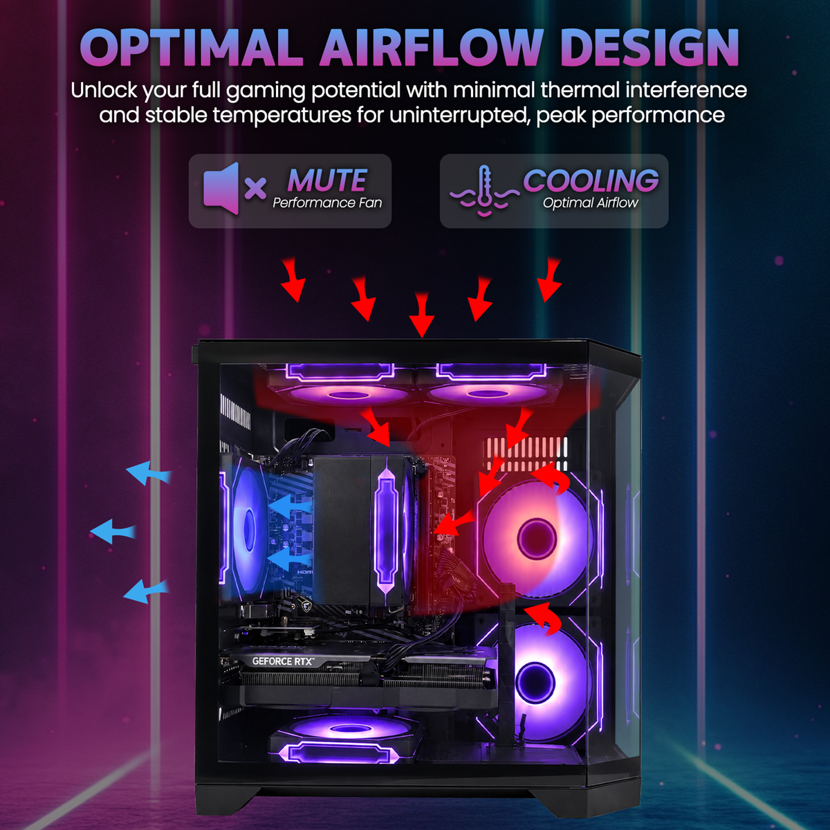 Suevery Gaming PC Desktop, AMD Ryzen 7 5700X, NVIDIA RTX 5060 8GB, 16GB DDR4 RAM, 1TB NVMe SSD, Wi-Fi 6, RGB Lighting, 650W, Black
