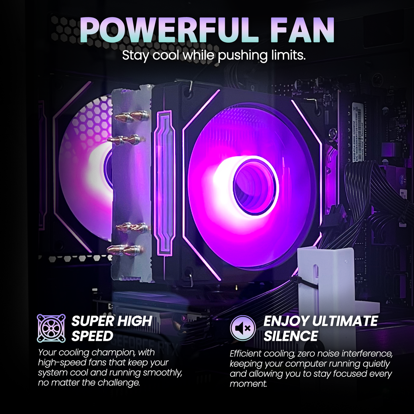 Suevery Gaming PC Desktop, AMD Ryzen 7 4700LE, Radeon RX 6500 XT 4GB, 16GB DDR4 RAM, 512GB SSD, WiFi 6, RGB Lighting, Black