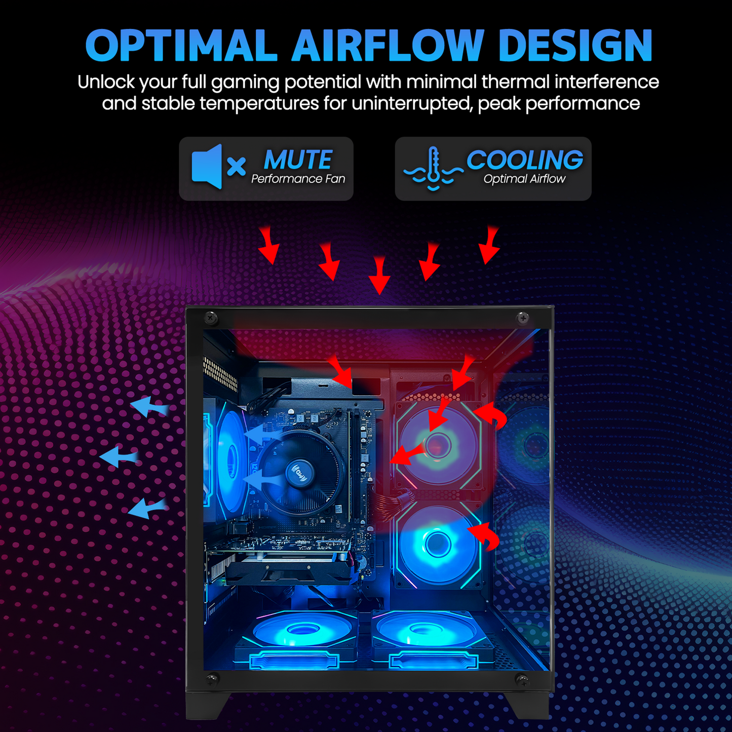 Suevery Gaming PC Desktop, AMD Ryzen 7 5700X, NVIDIA RTX 5060 8GB, 16GB DDR4 RAM, 1TB NVMe SSD, Wi-Fi 6, RGB Lighting, 650W, Black