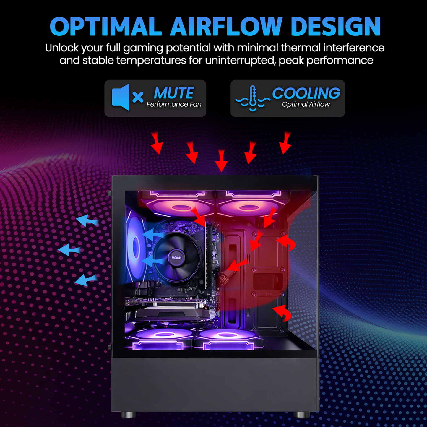 Suevery Gaming PC Desktop - AMD Ryzen 5 3500X, Radeon RX 560, 16GB DDR4 RAM, 512GB NVMe SSD, WiFi 6, RGB Lighting, Black
