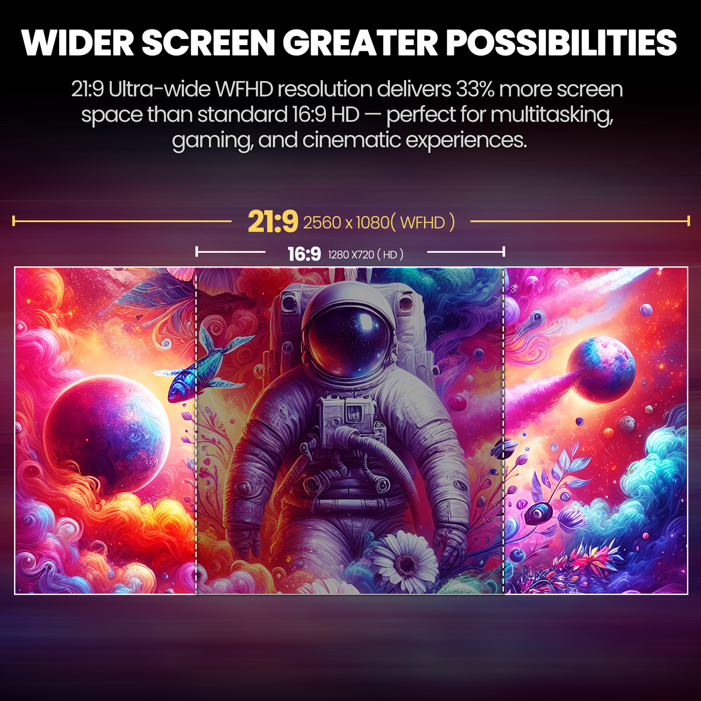 Suevery 34" IPS Computer Monitor, WQHD 1440P/120Hz Gaming Monitor, 120 sRGB, Built-in Speakers, HDMI/DP, Black