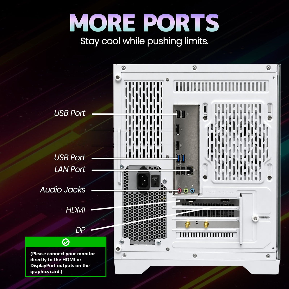 Suevery Gaming PC Desktop, AMD Ryzen 7 4700LE, Radeon RX 6500XT 4GB, 16GB DDR4 RAM, 512GB NVMe SSD, WiFi 6, RGB Lighting, White