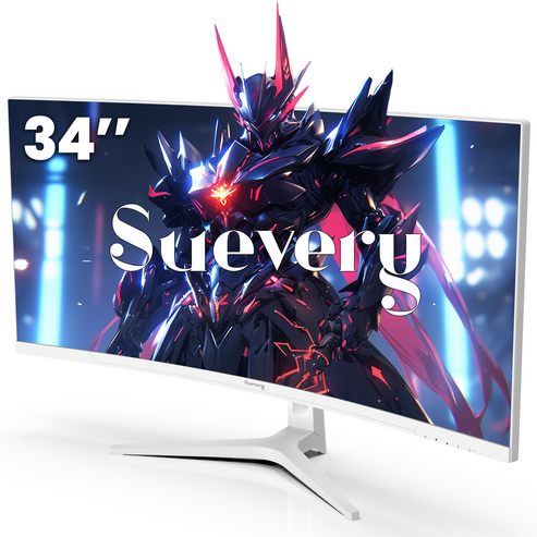 Suevery 34 Inch 144Hz Ultrawide Curved Gaming Monitor, WQHD (3440x1440