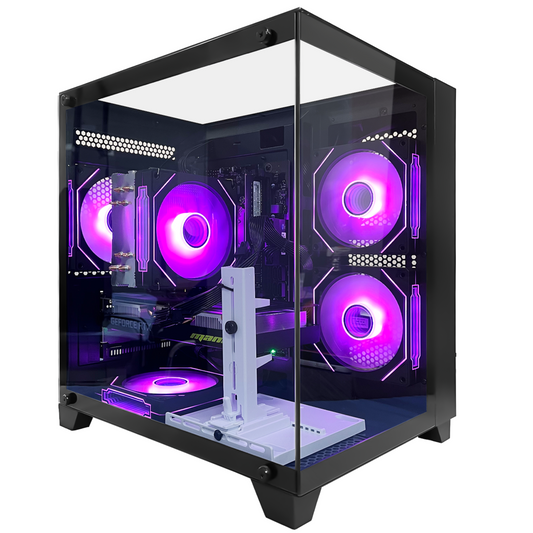 Suevery Gaming PC Desktop - Intel Core i5-12400F, NVIDIA RTX 3050 8GB, 16GB DDR4, 1TB NVMe SSD, WiFi 6, 650W, Black