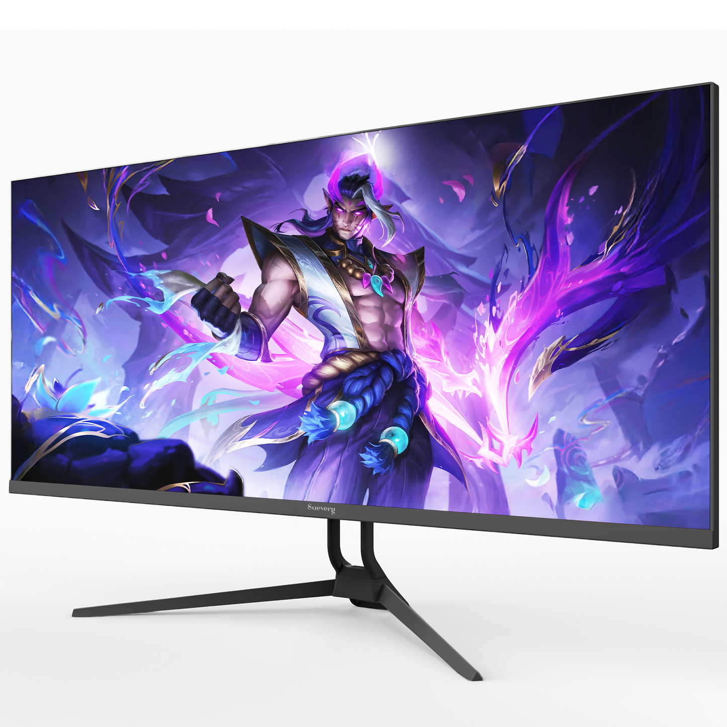 Suevery 34 Inch 165Hz UWQHD IPS Utrawide Gaming Monitor,3440x1440,21:9, Built-in Speakers,120 sRGB,Wall Mountable,HDMI/DP-Black